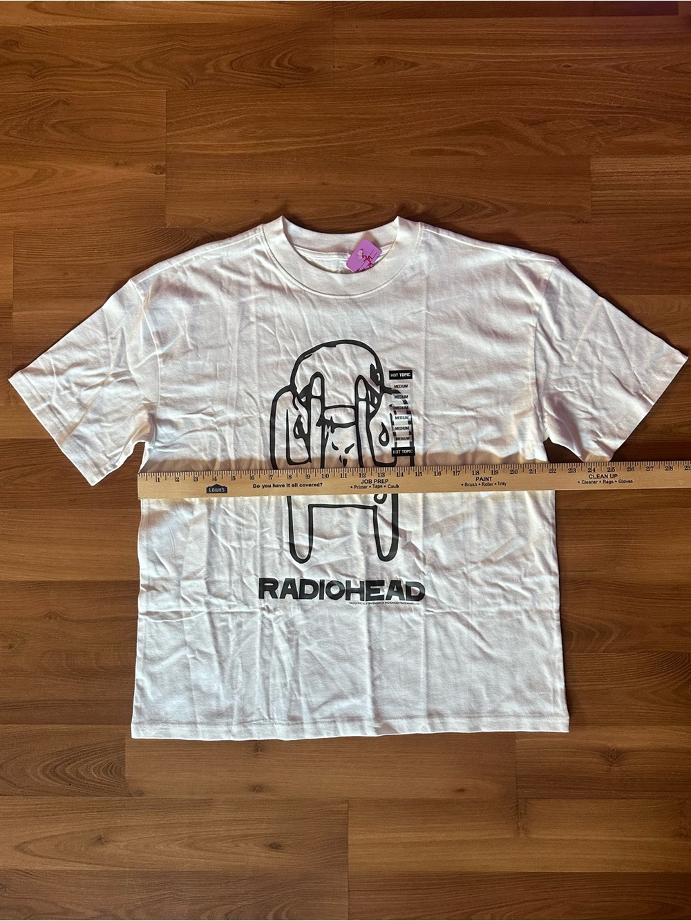 White Graphic Radiohead T-Shirt Unisex - Picture 4 of 6